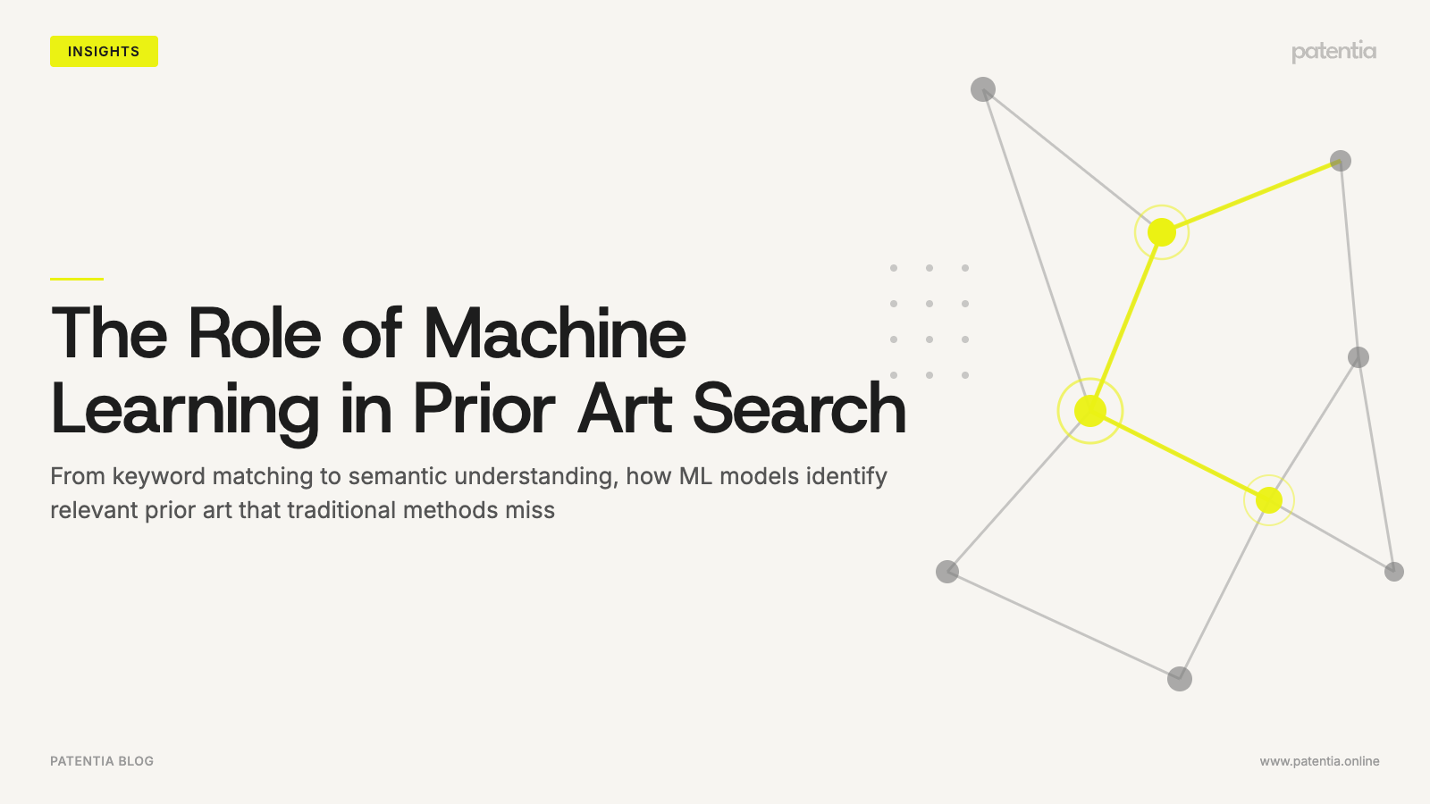 The Role of Machine Learning in Prior Art Search