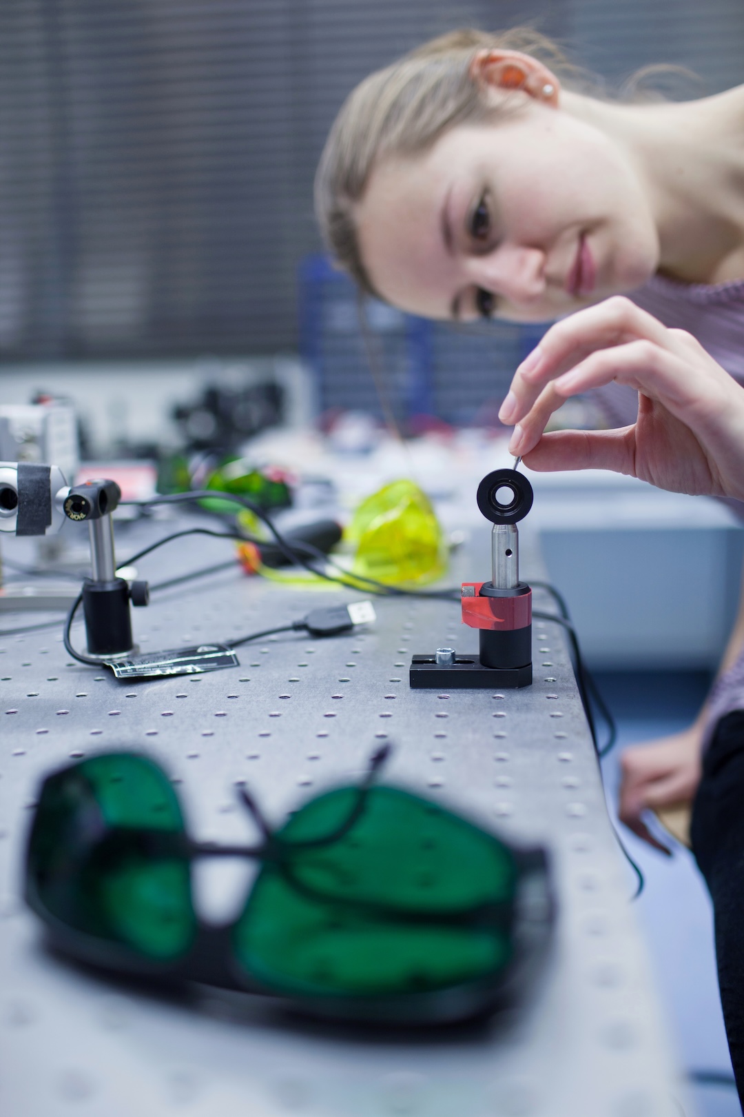 Scientist conducting research